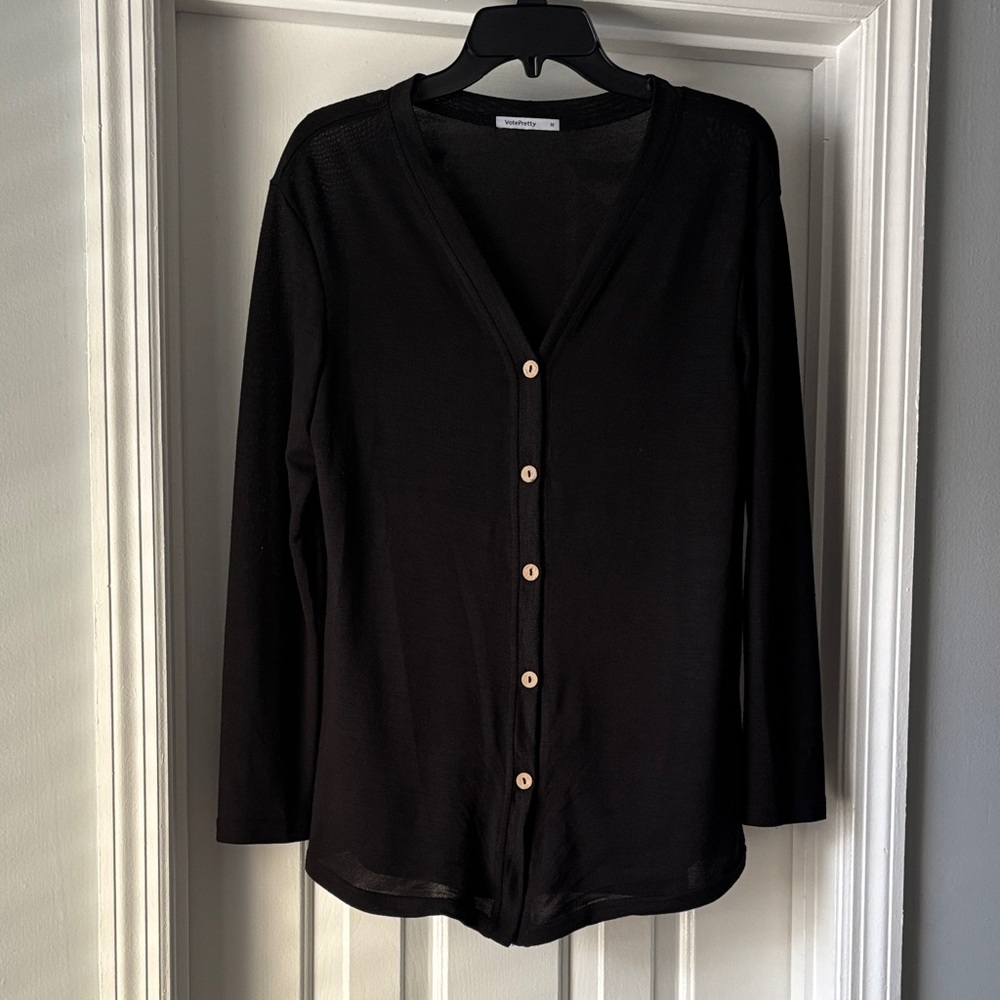 Classic Black Button-Down Shirt